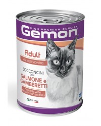 Gemon by Monge Cat Adult Bocconcini con Salmone e Gamberetti da 415 gr